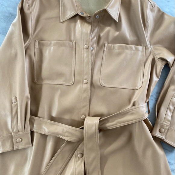 Vero Moda Vegan Leather Jacket - Picture 4 of 10